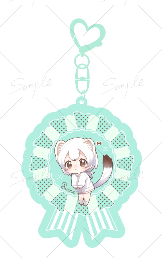 【goods】オコジョちゃんロゼットアクキー