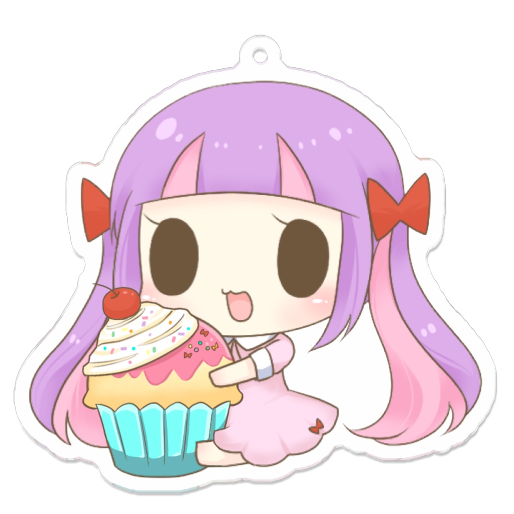 くるるカップケーキVerアクリルキーホルダー