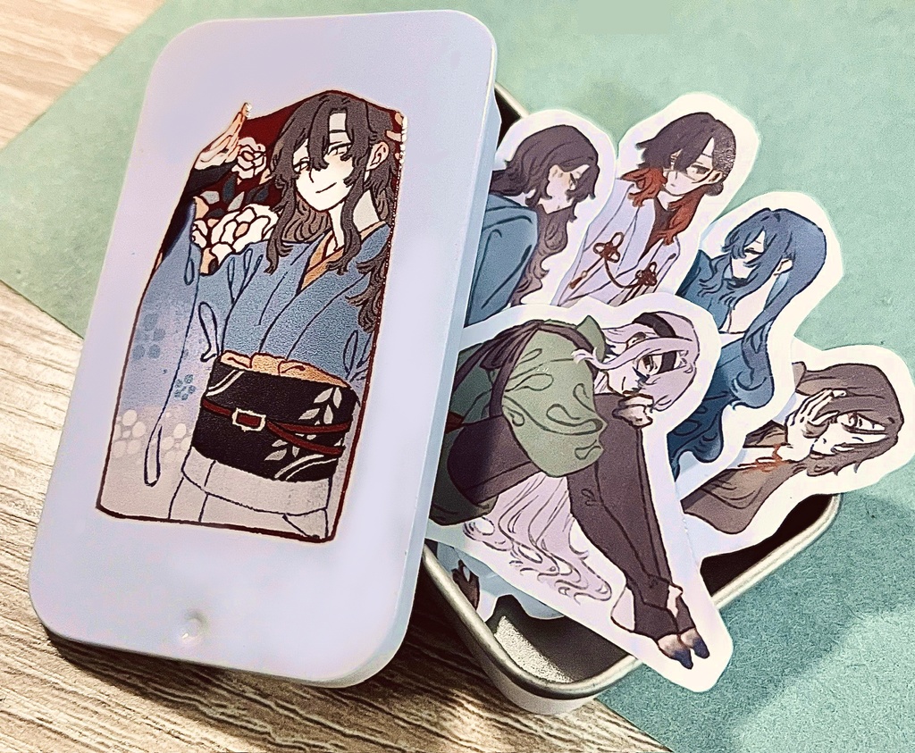 メンタム缶＋ステッカー五種セット