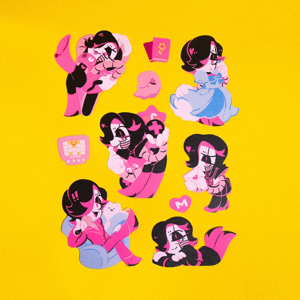 キラキラ蛍光/蓄光シール