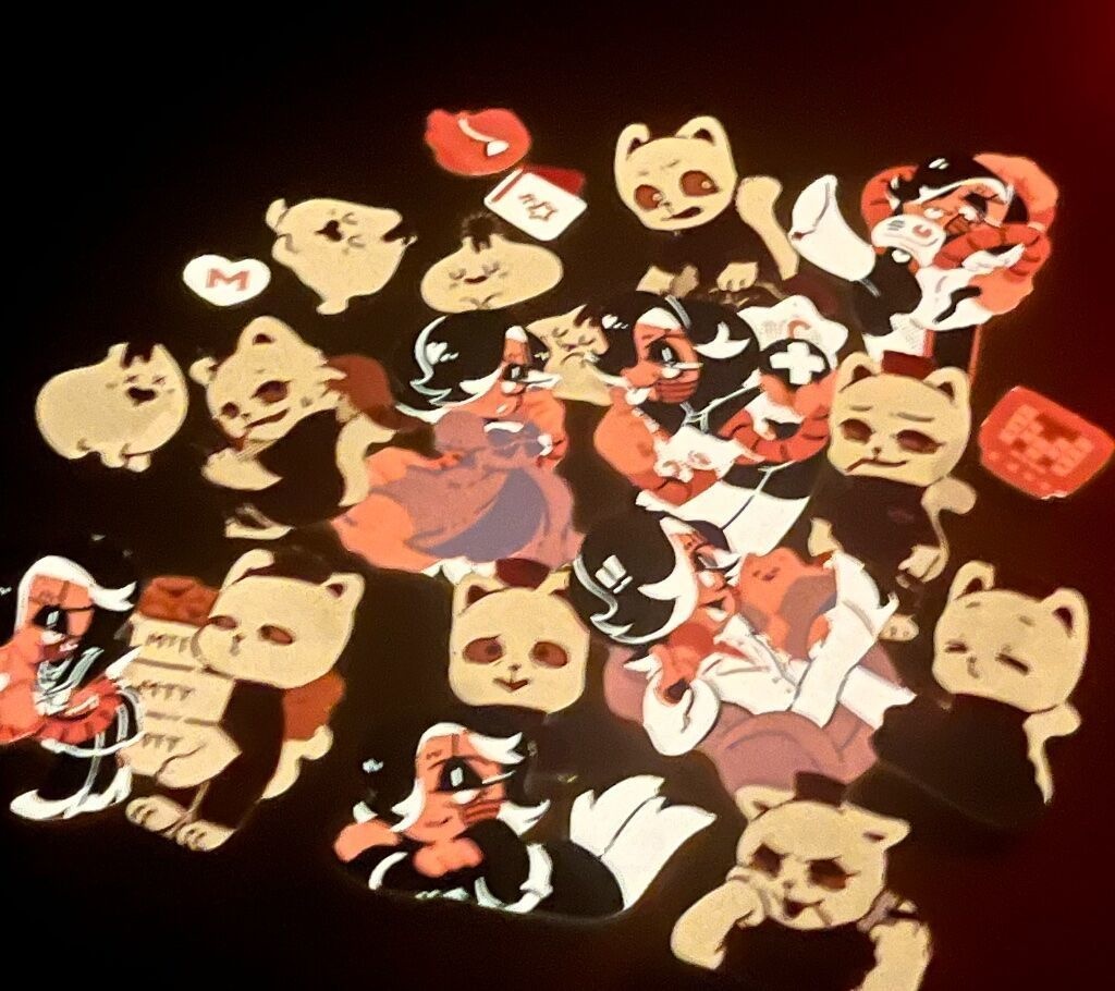 キラキラ蛍光/蓄光シール