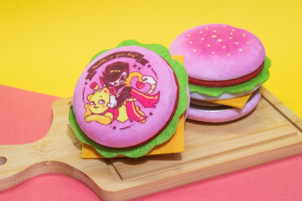 🍔🤖バーガー缶バッジ