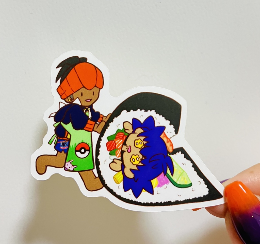 ダイカット食べ物シリーズシール