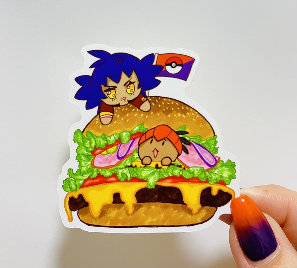 ダイカット食べ物シリーズシール