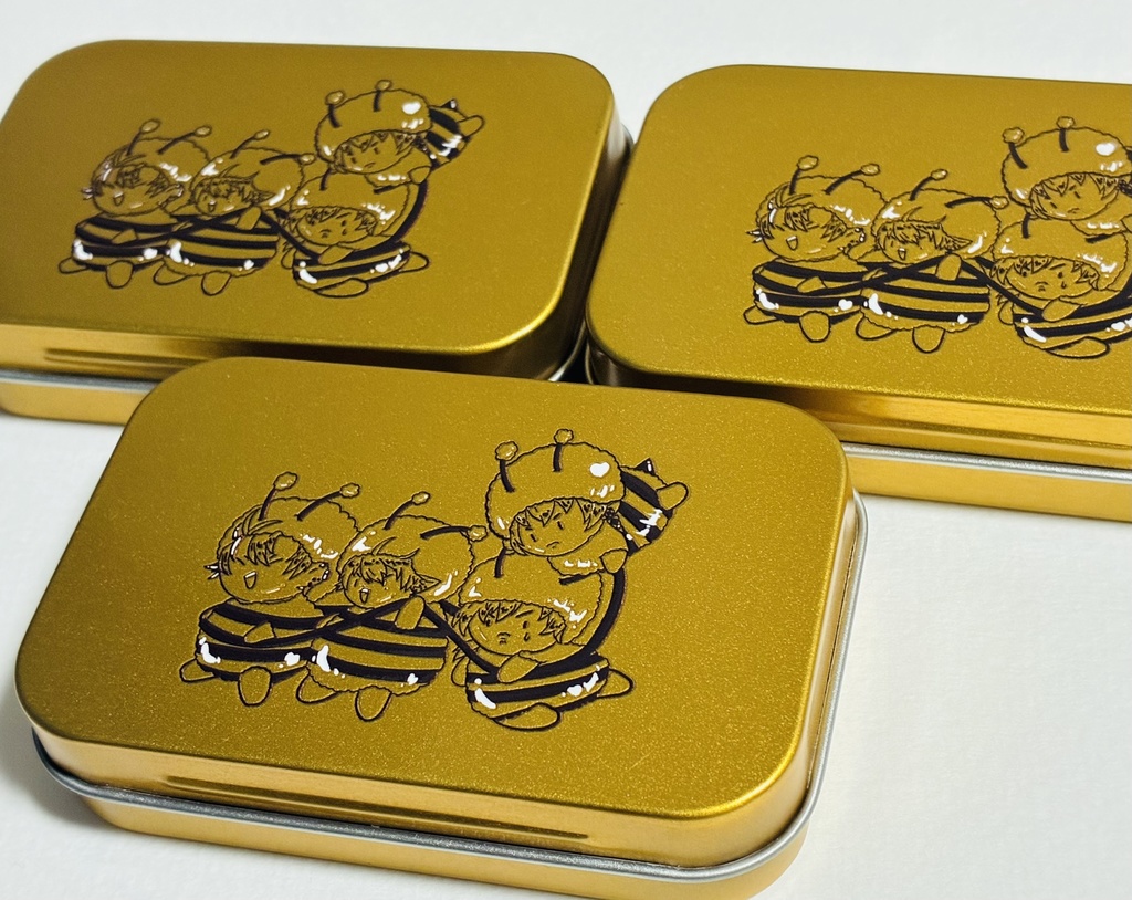 みつばち蝶番缶