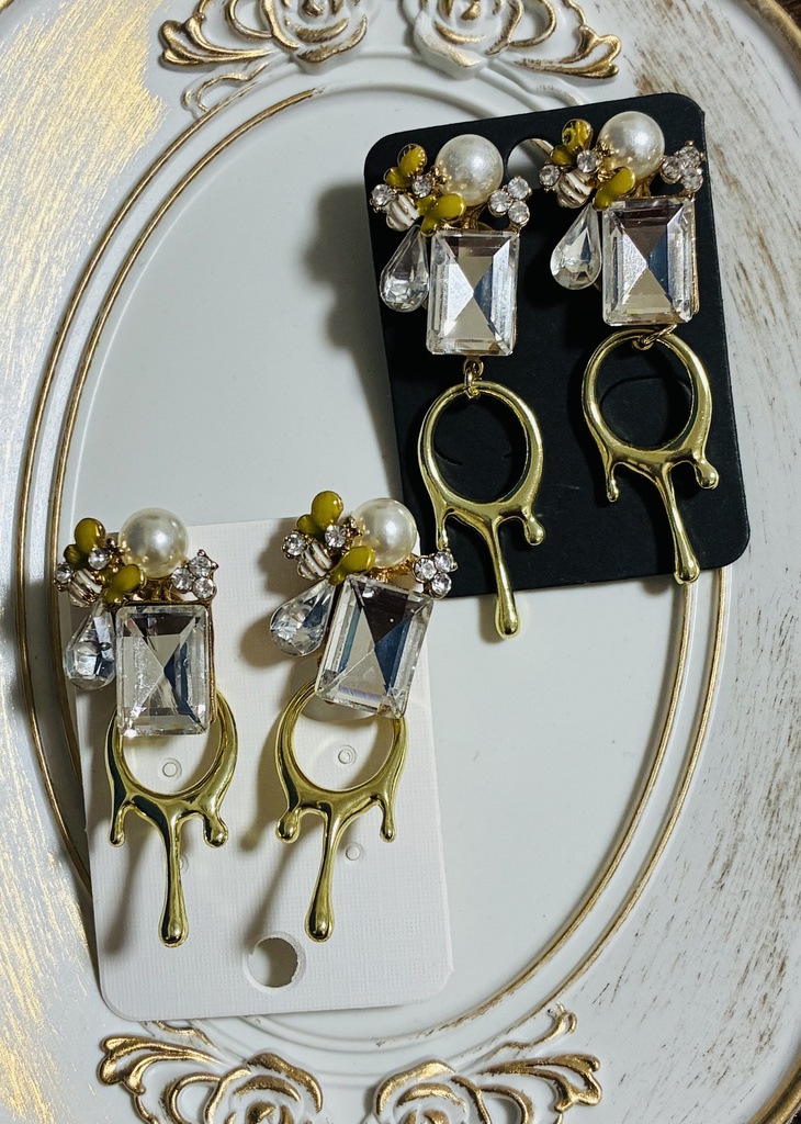 みつばちピアス・イヤリング