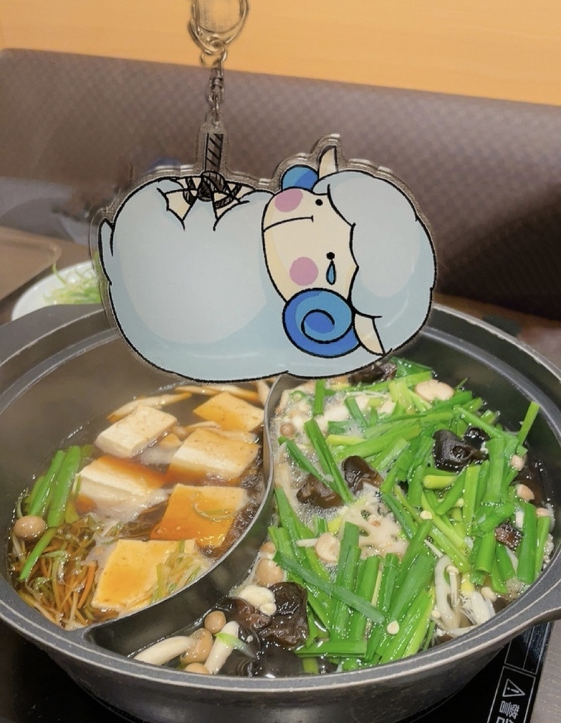 ひつじ丸焼危機アクリルキーホルダー