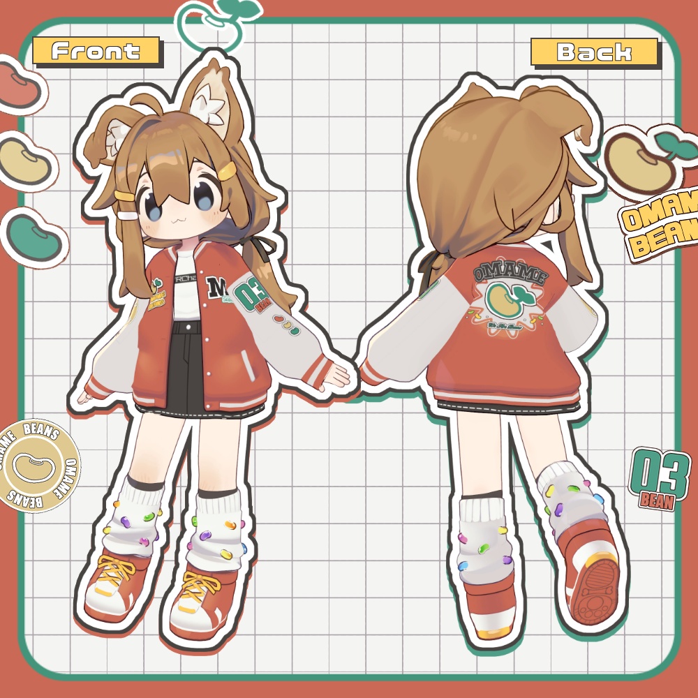 まめジャンパー&スニーカーセット【まめふれんず対応】