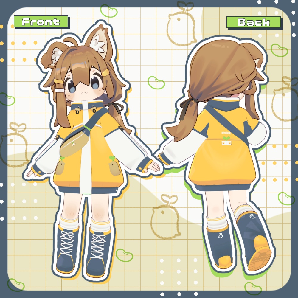 ひよこ豆パーカーセット【まめふれんず対応】