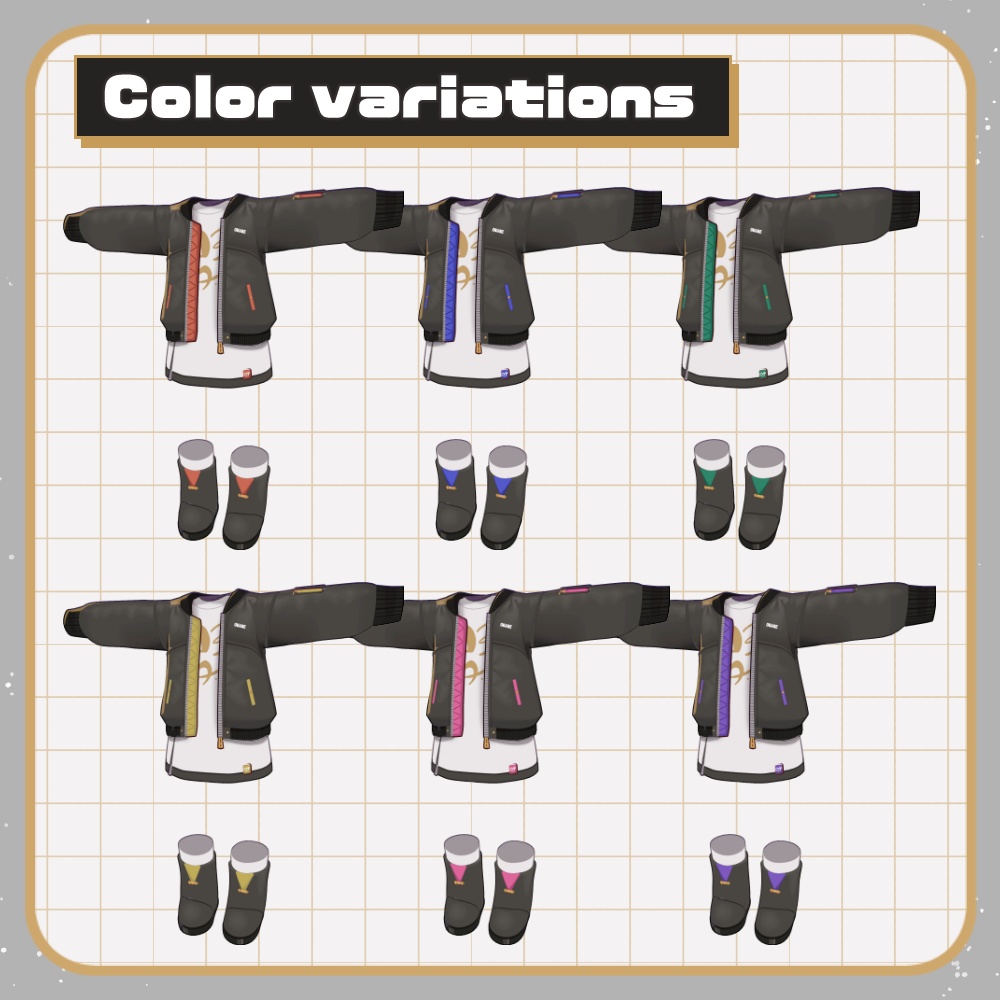 黒豆ブルゾンセット【まめふれんず対応】