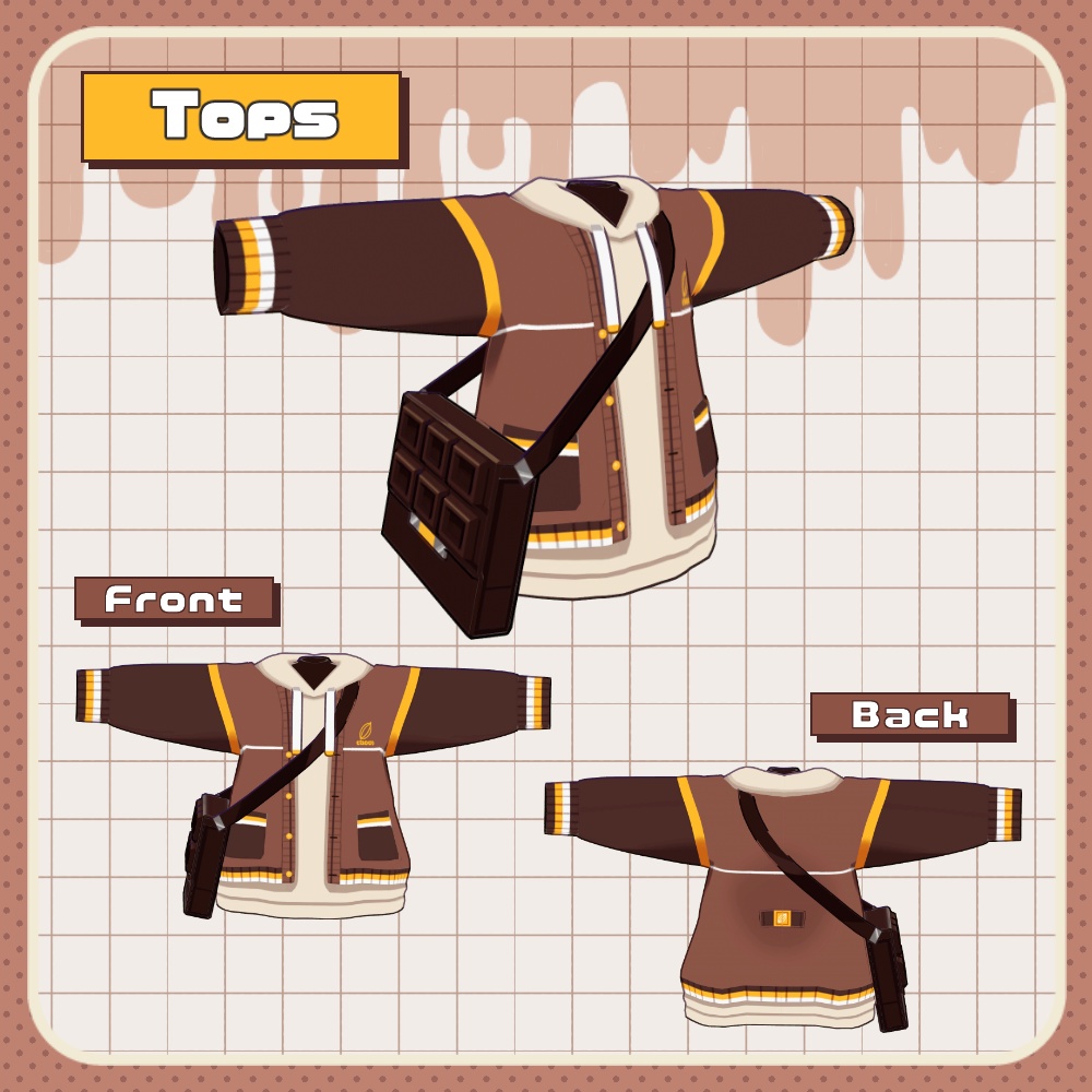 チョコパーカー&各アクセサリーセット【まめふれんず対応】