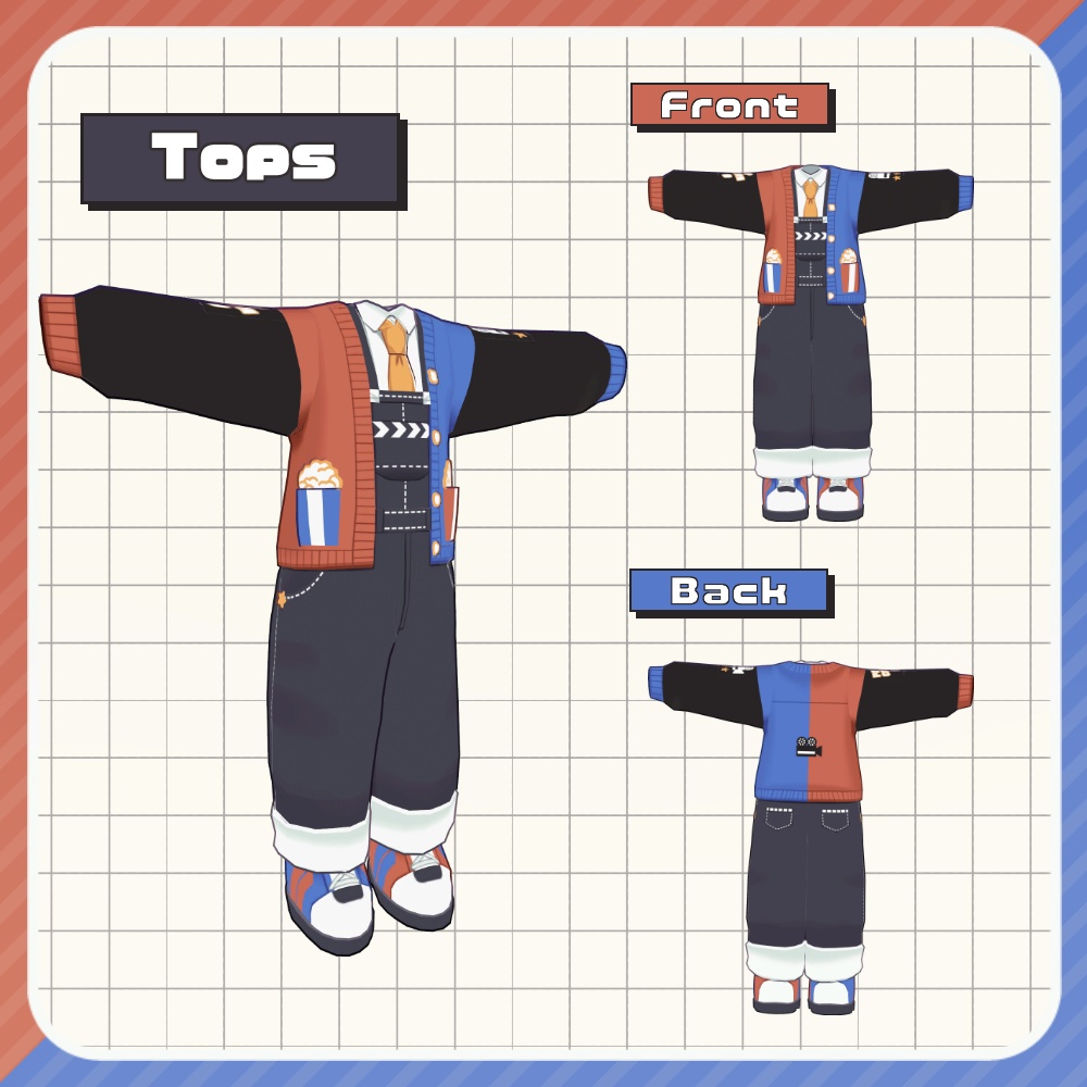 シネマポップコーデ&グラスセット【まめふれんず対応】