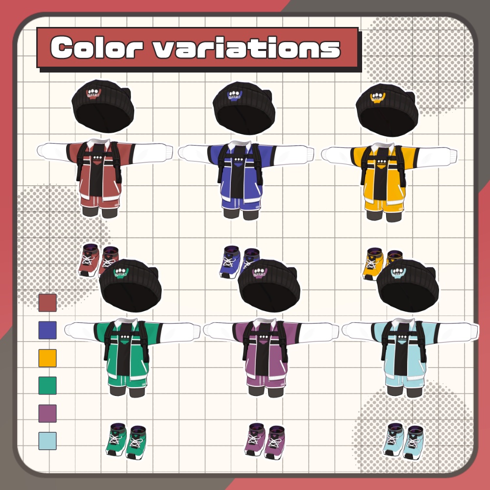 AZUKIジャージセット【まめふれんず対応】