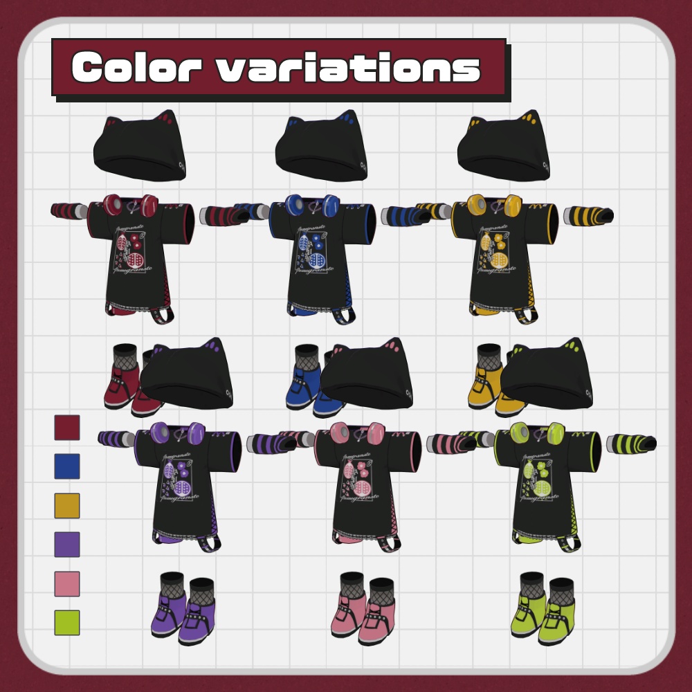 ざくろパンクセット【まめふれんず対応】