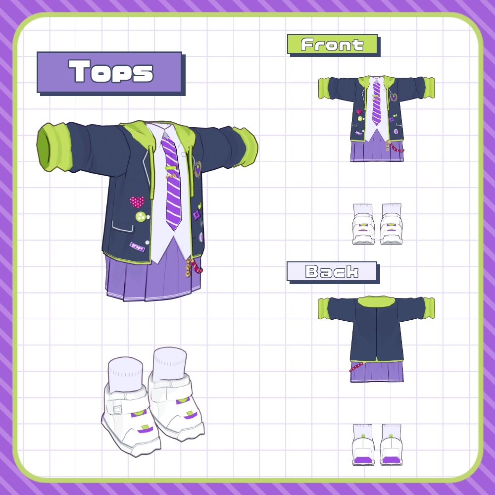 グレープブレザーセット【まめふれんず対応】