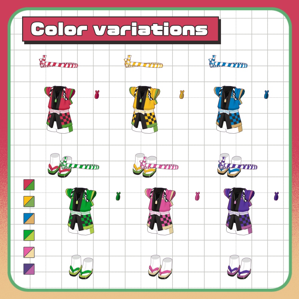 スイカはっぴ【まめふれんず対応】