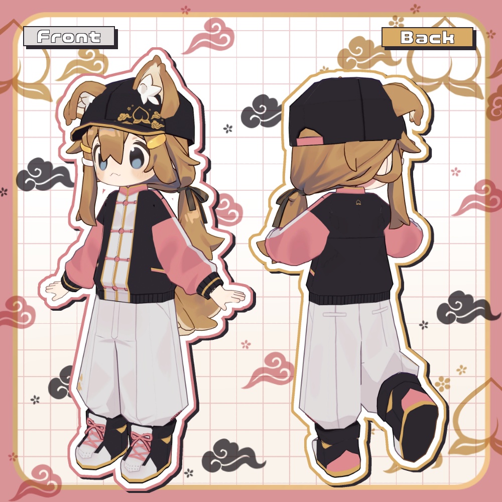 桃チャイナジャージ【まめふれんず対応】