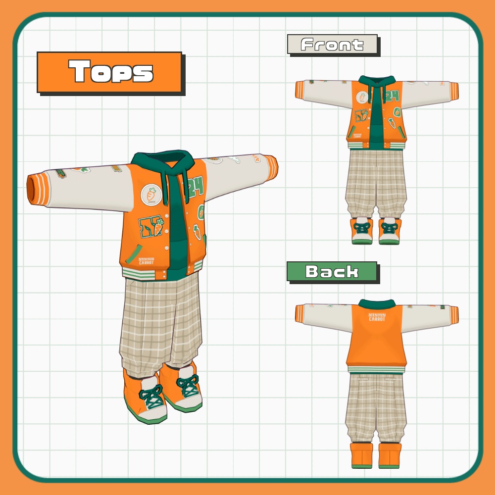 にんじんジャンパー【まめふれんず対応】