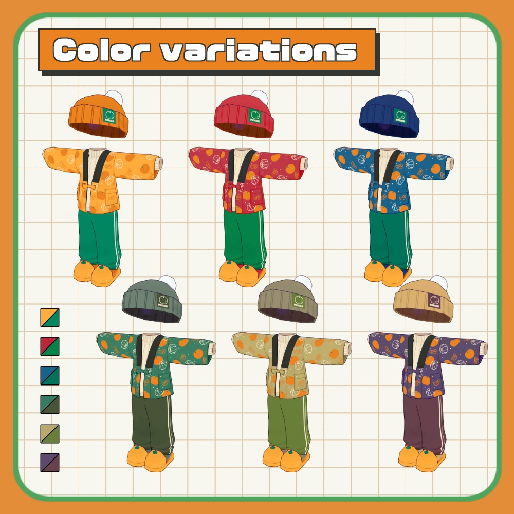 みかんどてら【まめふれんず対応】