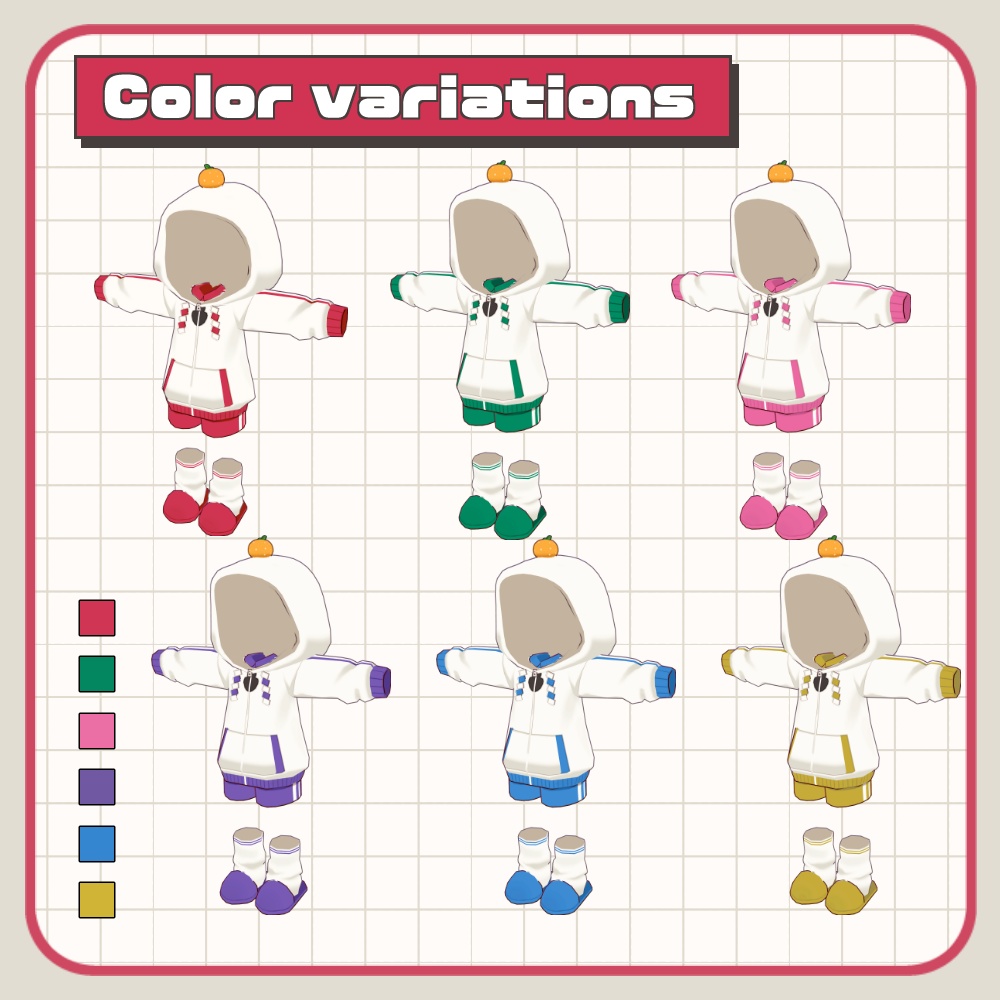 鏡餅パーカー【まめふれんず対応】