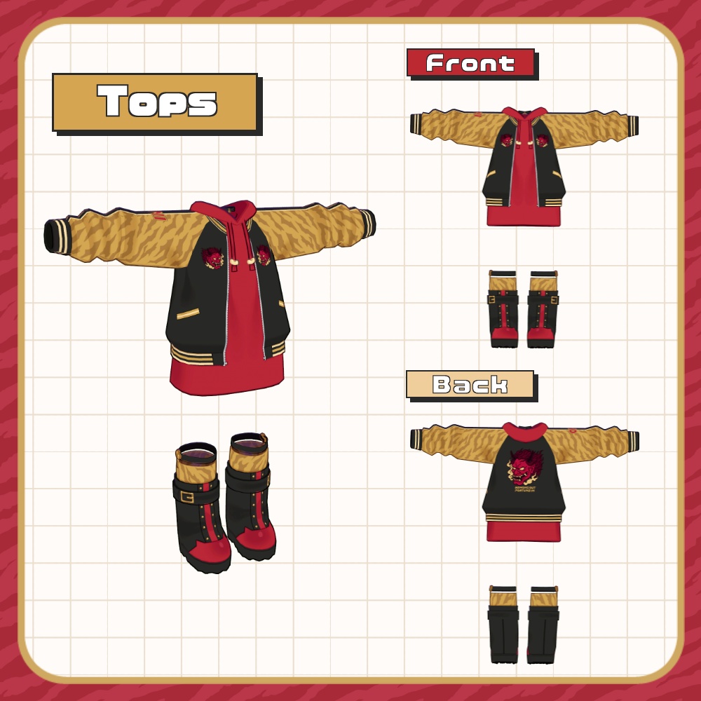 豆まきスカジャン【まめふれんず対応】