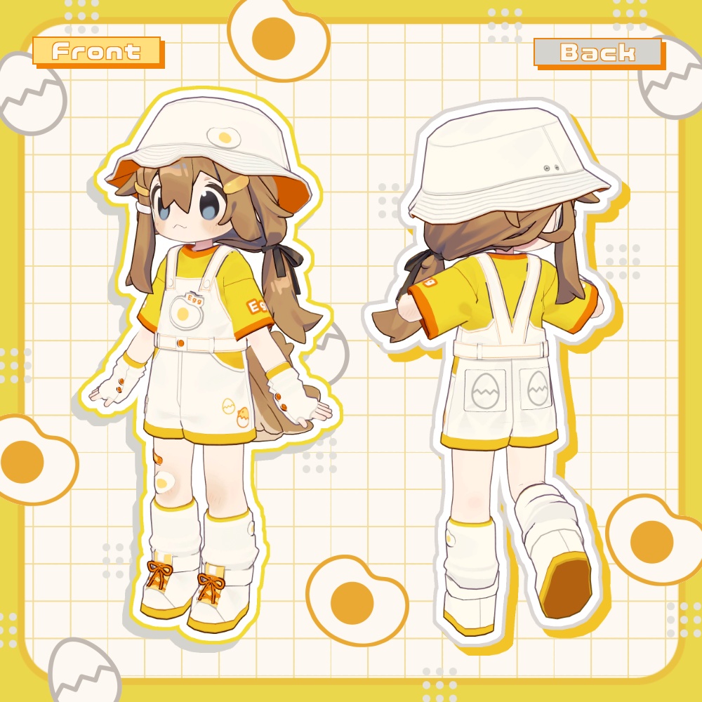 たまごオーバーオール【まめふれんず対応】