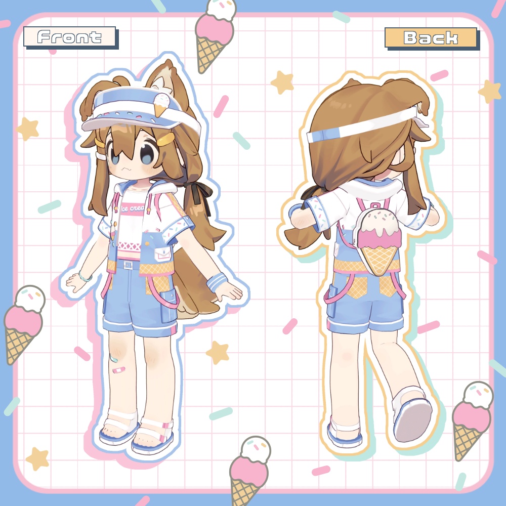 【まめふれ対応】アイスクリームサマー/IceCreamSummer 【Mamehinata/Kipfel】