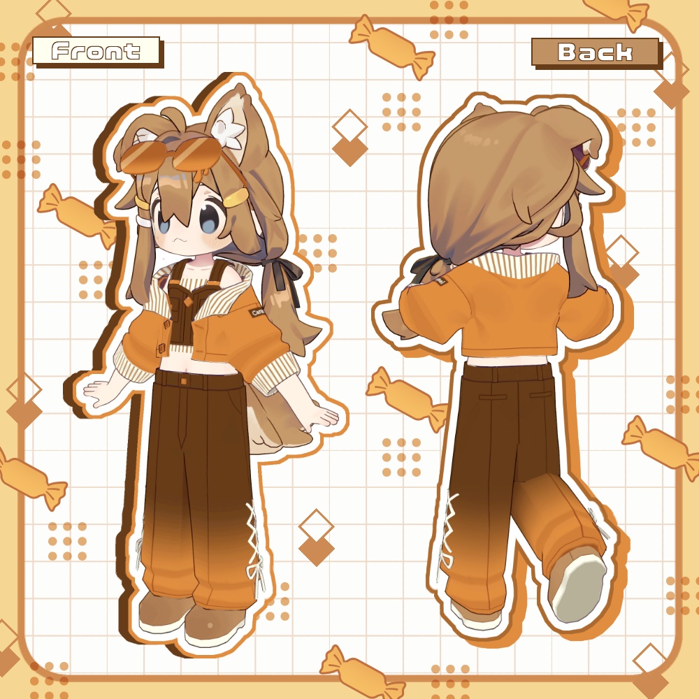 【まめふれ対応】キャラメルセットアップ/CaramelSetup 【Mamehinata/Kipfel】