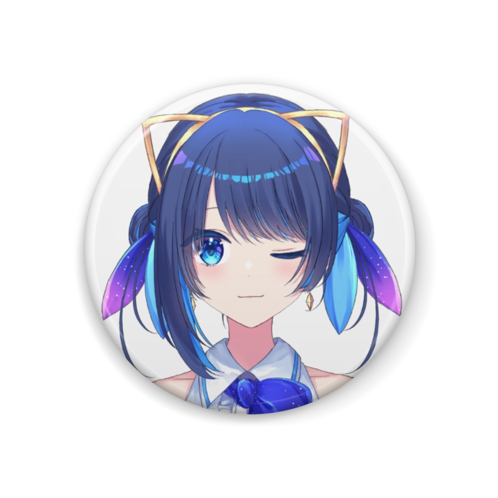 缶バッジ「汐張神奈(バーチャルのすがた)ver.2-ふふん」