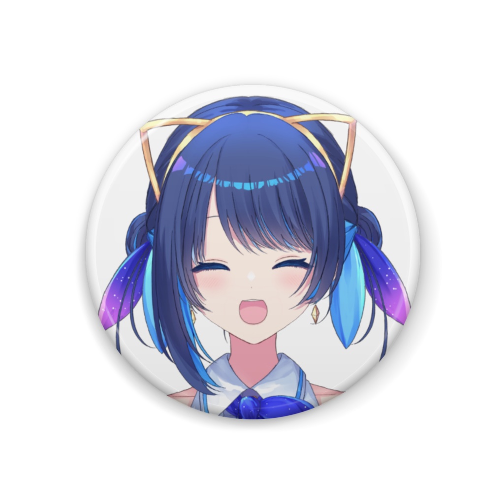 缶バッジ「汐張神奈(バーチャルのすがた)ver.2-わーい」