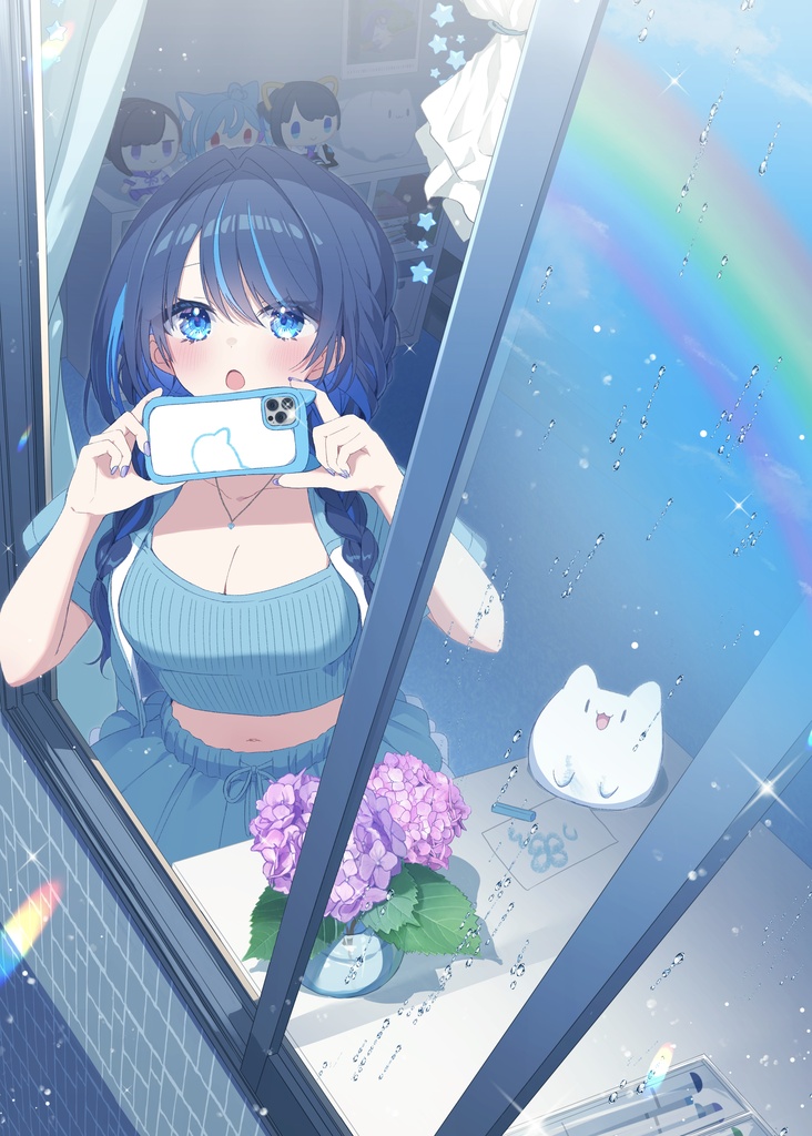 ポストカード「Rainy Blue」