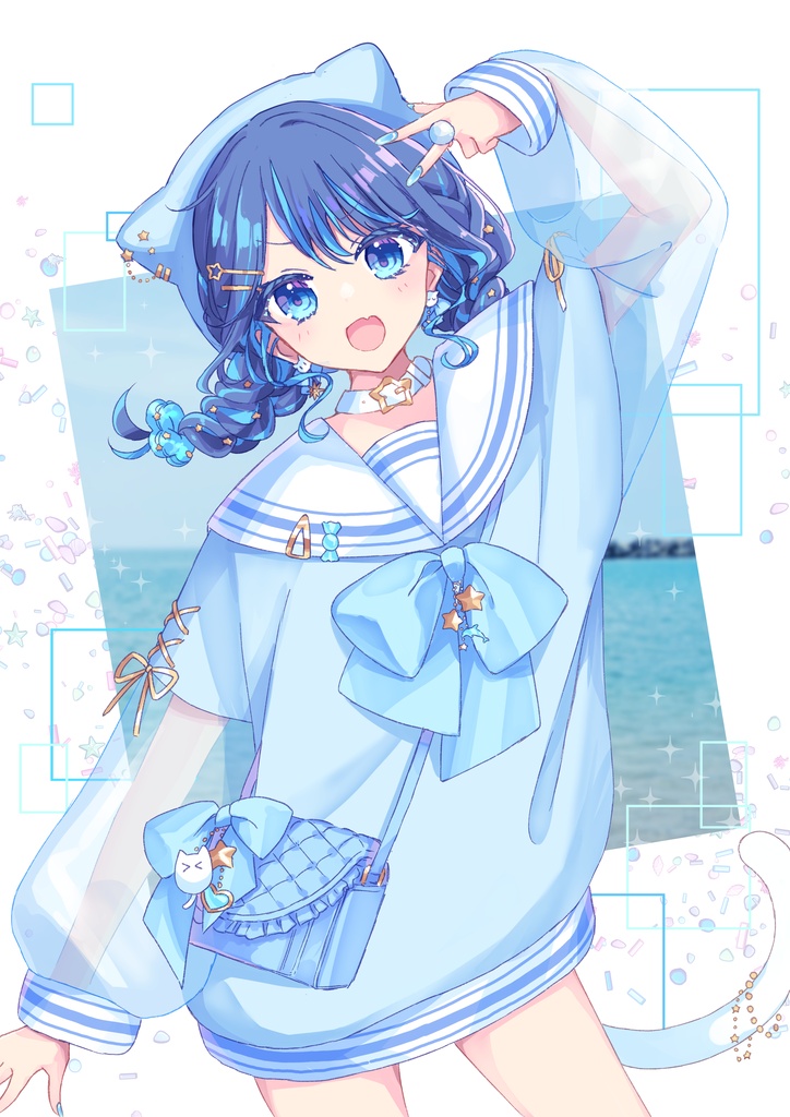 ポストカード「Pastel Blue」
