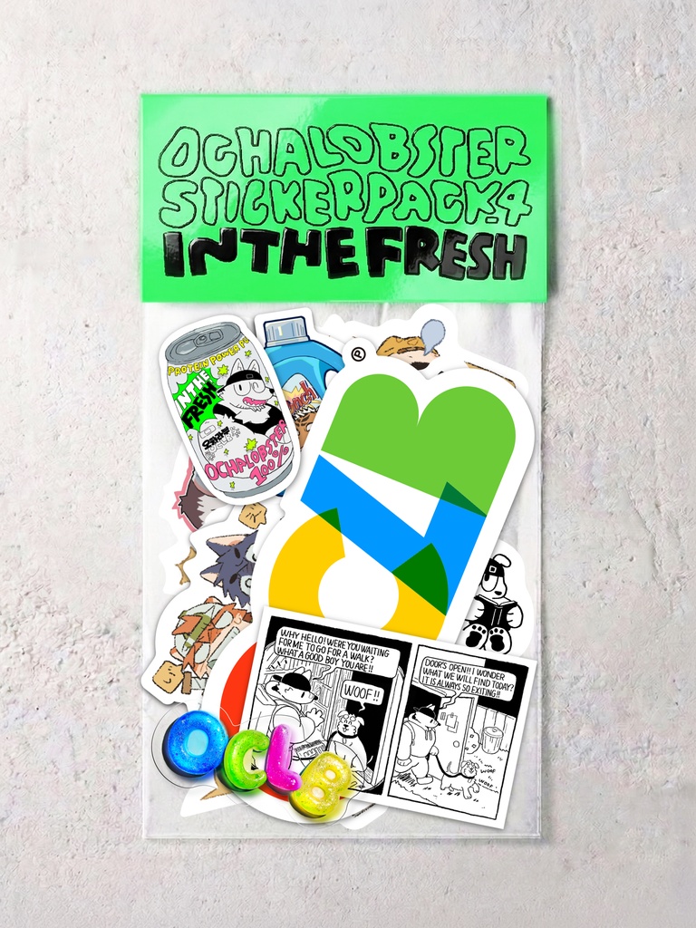 OCHALOBSTER Sticker Pack 4 : IN THE FRESH／ステッカーパック(13枚いり)