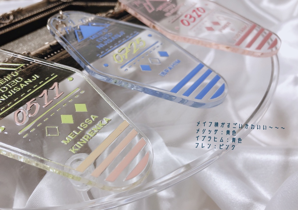 【非公式】メイフモチーフモーテル風アクリルキーホルダー