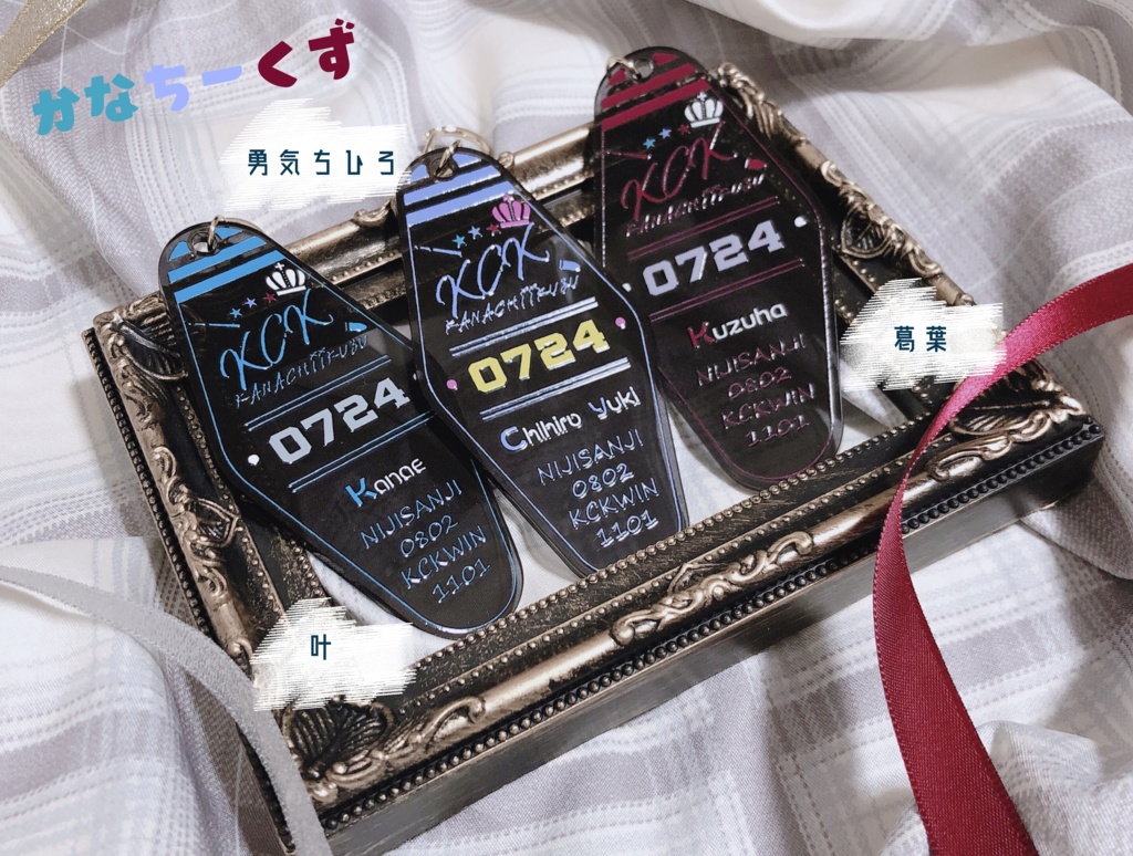 【非公式】かなちーくずモチーフモーテル風アクリルキーホルダー