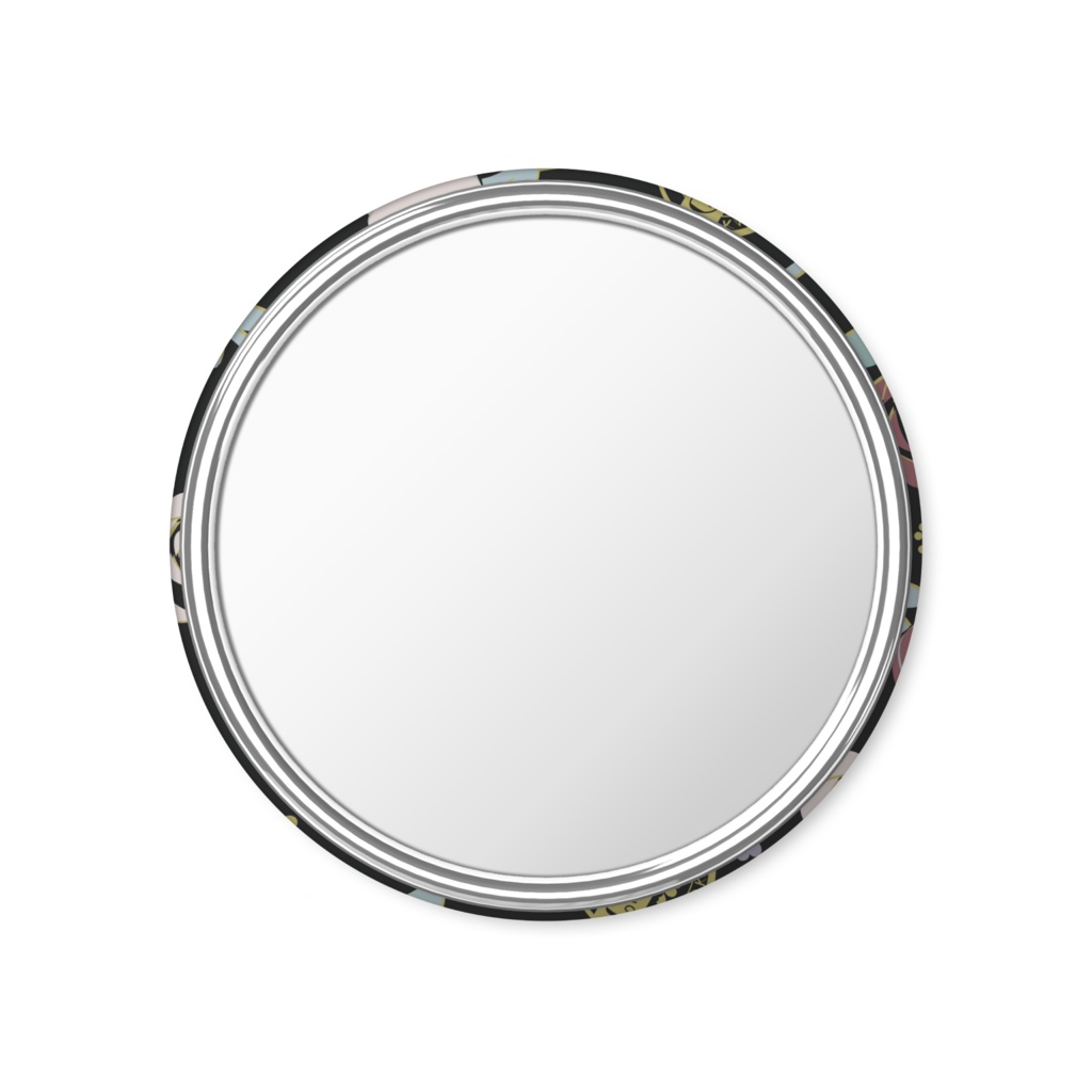 【非公式】北欧風ChroNoiRモチーフ缶ミラー