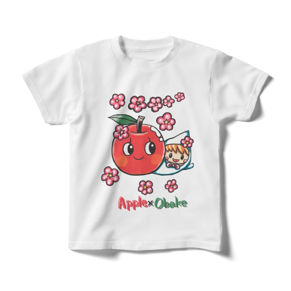 りんごとおばけのTシャツ