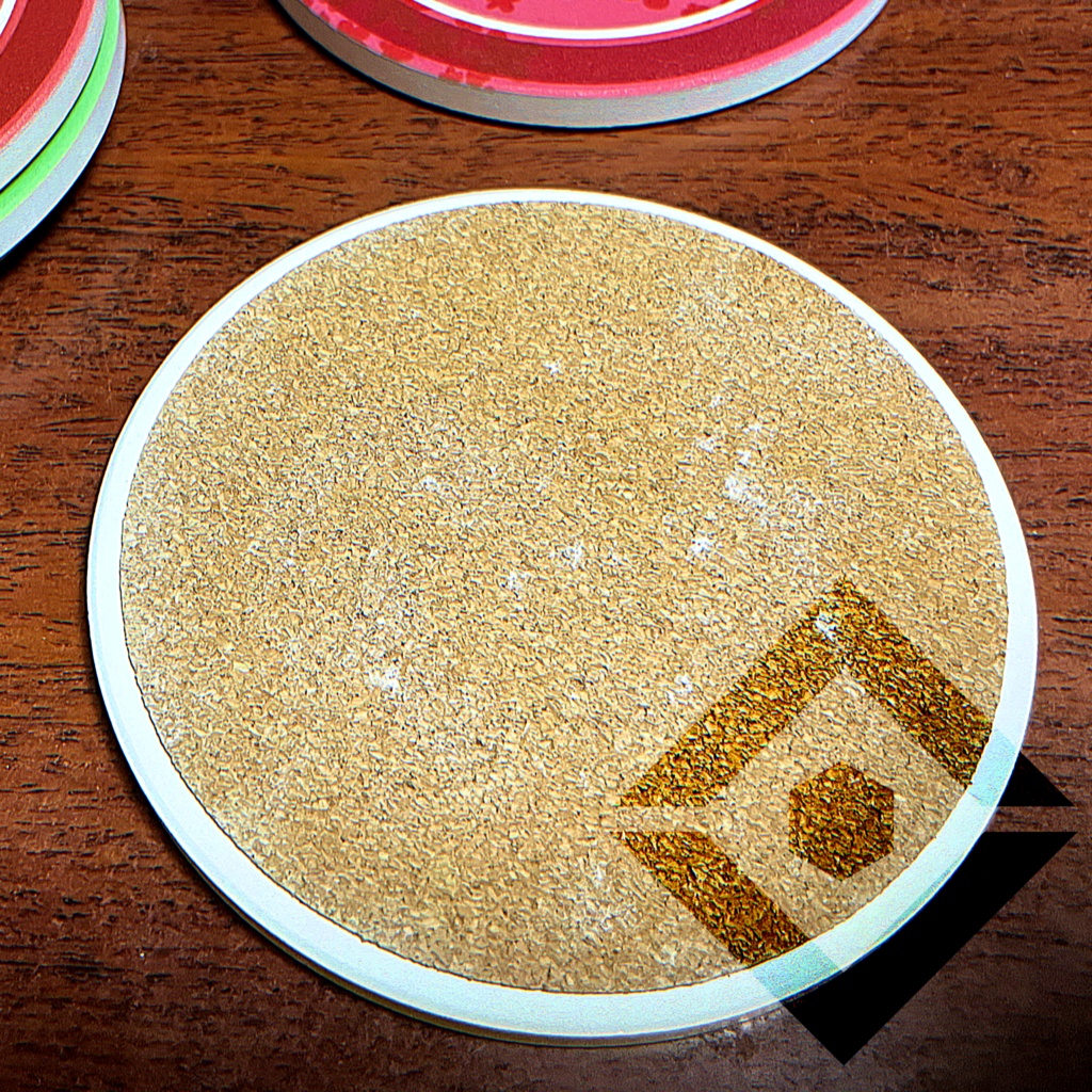 【遠い星の最期の記録-喫茶録堂-】カラーロゴコースター