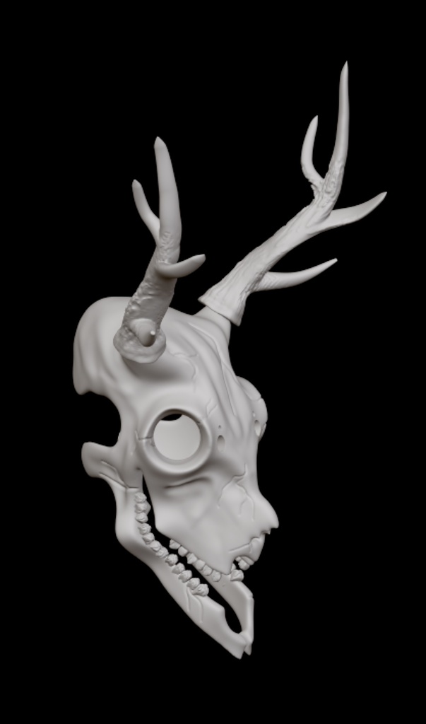 オリジナル骸骨(鹿っぽいリアル)