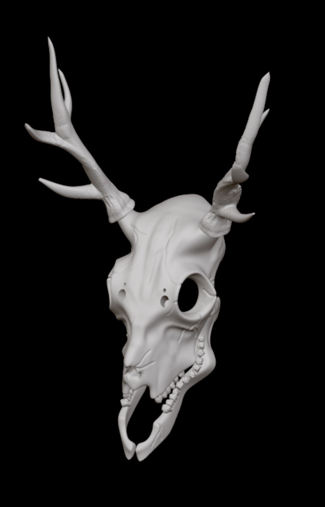 オリジナル骸骨(鹿っぽいリアル)