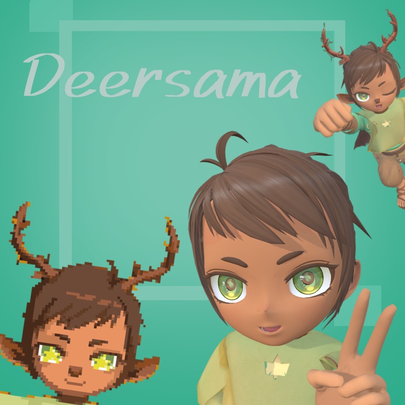 Deersama 3D character