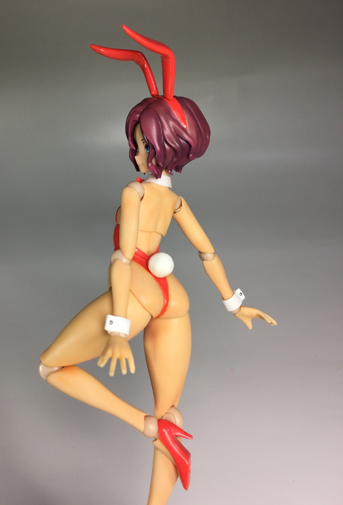 可動 細身バニーガール素体(褐色)