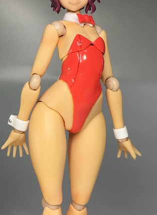可動 細身バニーガール素体(褐色)