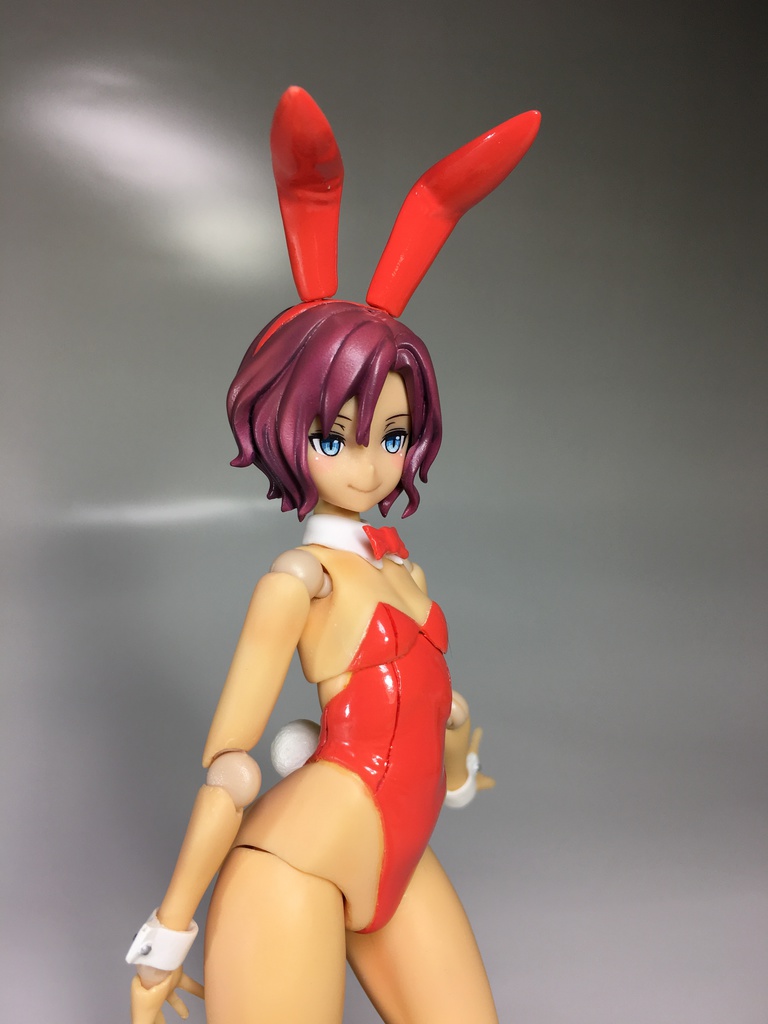 可動 細身バニーガール素体(褐色)