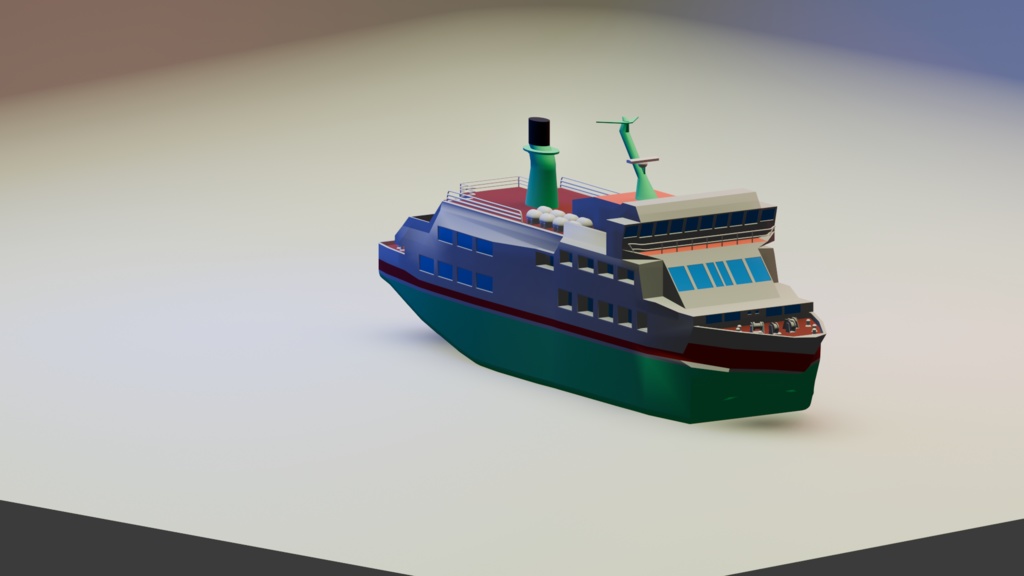 観光船　オーロラ級（３D）