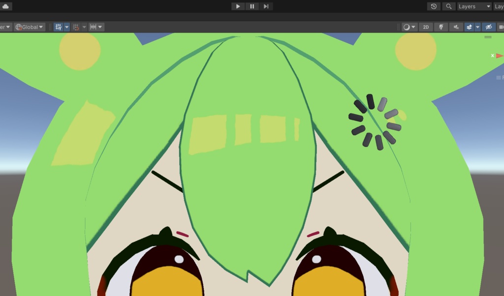 【無料!】【3Dモデル】ローディング、アニメーションなしバージョン【VRChat使用想定】