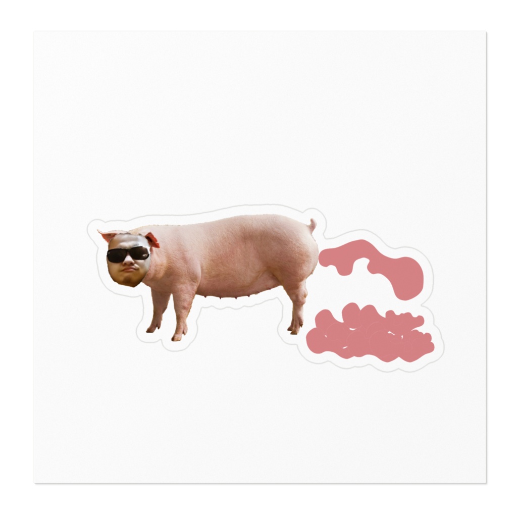 豚ステッカー