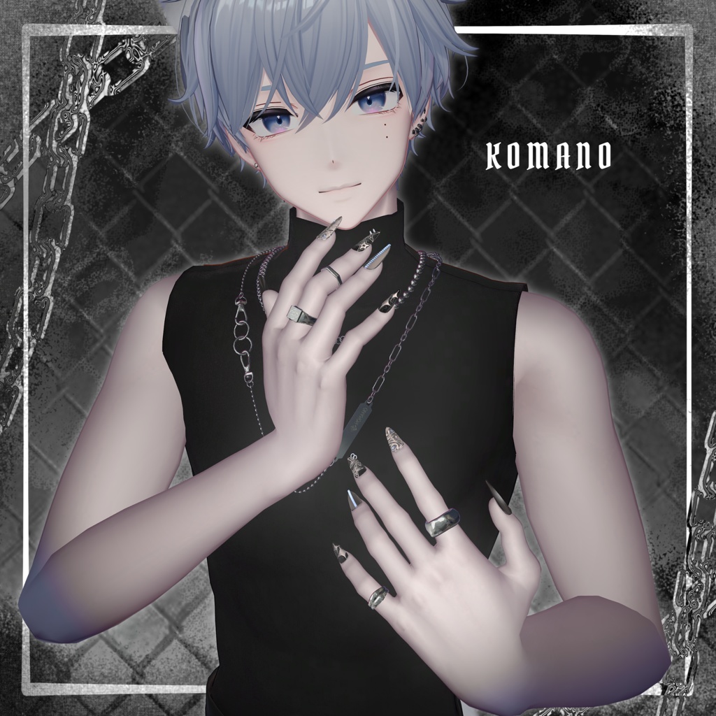 【4アバター対応】Y2KMEN'S NAIL