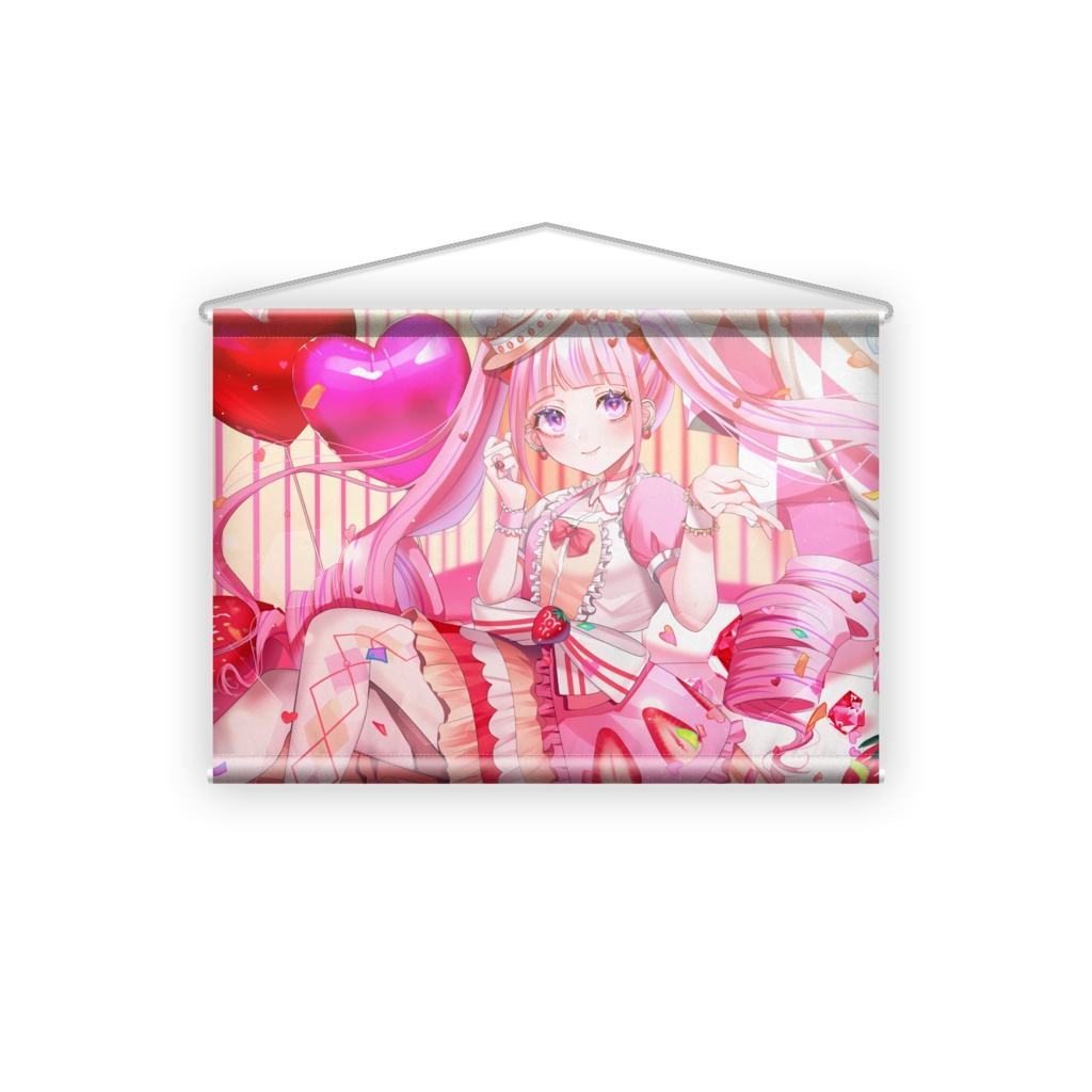 可愛パメラ♡ショートケーキタペストリー