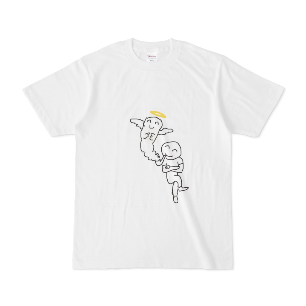 喫煙しながら尊死してる人Tシャツ